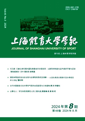 上海体育大学学报封面